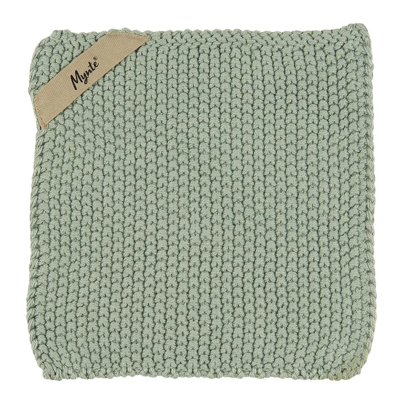 IB Laursen Topflappen Mynte Staubig Grün Gestrickt