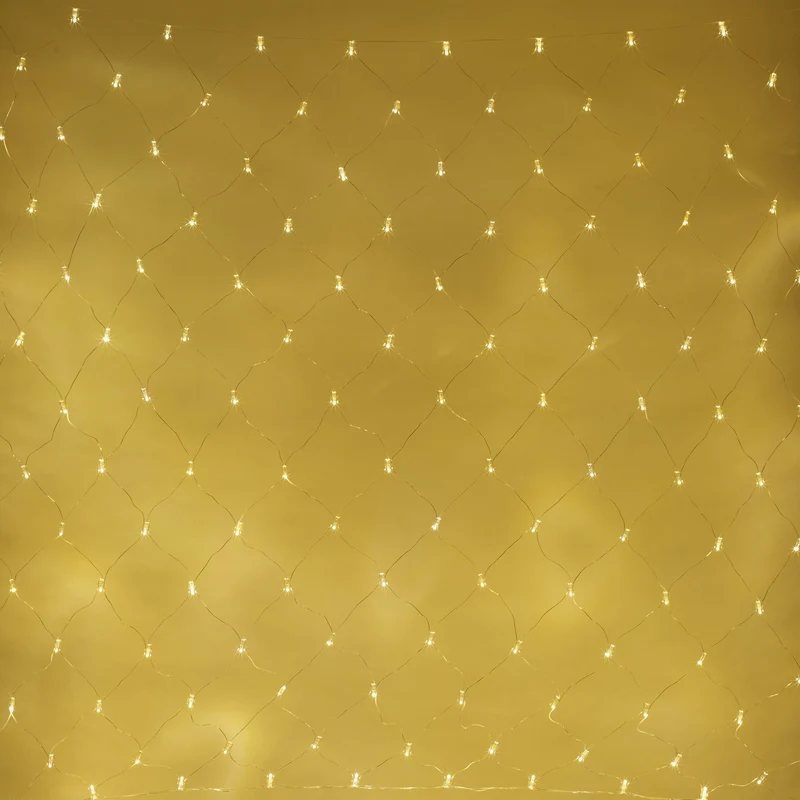 Core Connect 4m x 2m 280er LED Lichternetz warmweiß koppelbar transparentes Kabel