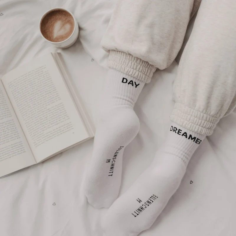 Eulenschnitt Socken Day Dreamer Größe 35-38 weiß