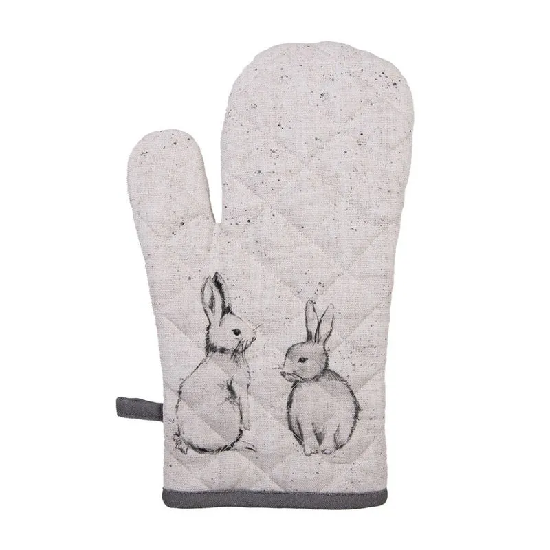 Ofenhandschuh Kaninchen beige