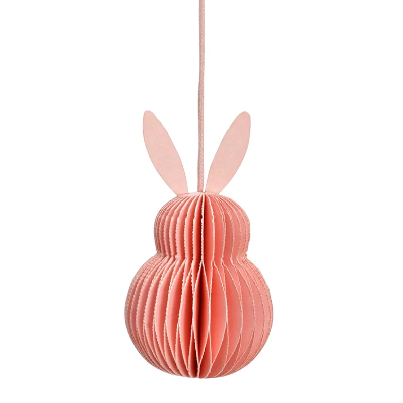 Dekohänger Papier Hase apricot klein
