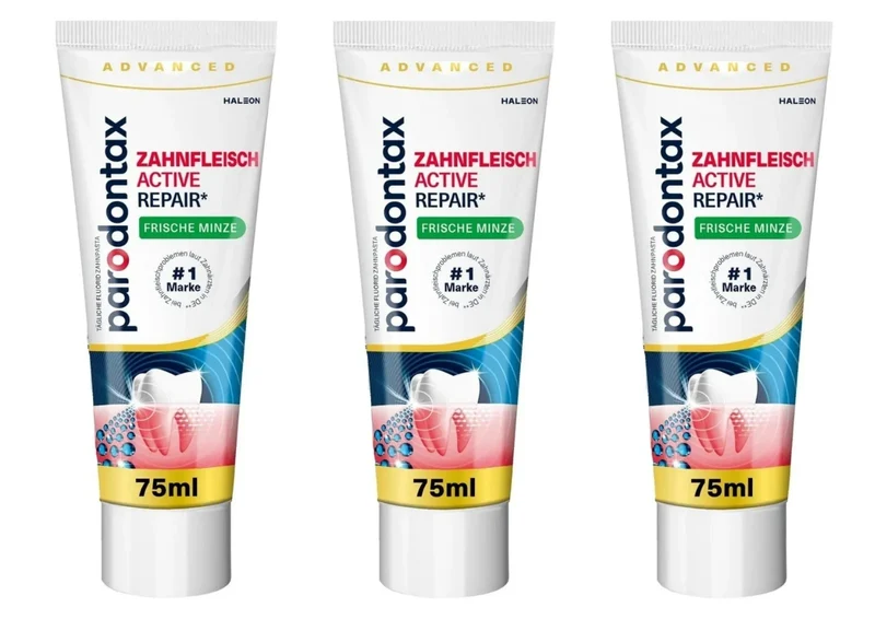 parodontax Active Gum Repair Zahnpasta 75 ml – mit Fluorid gegen Plaque und zur täglichen Zahnfleischpflege
