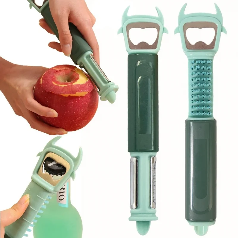 Gemüseschäler 7in1 Edelstahl Sparschäler Obstschäler Multifunktion Küchenhelfer
